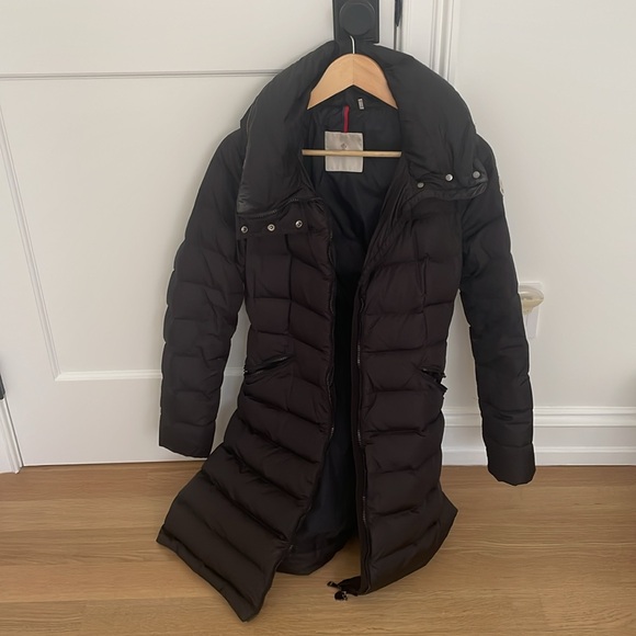Black Moncler, mid length jacket. - Picture 4 of 4